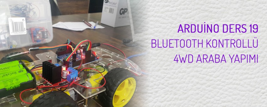 4WD bluetooth kontrollü araba yapımı - arduino
