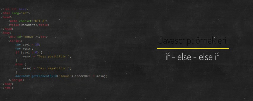Javascript if - else - else if çözümlü sorular