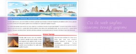 Css ile web sayfası tasarımı örneği yapımı