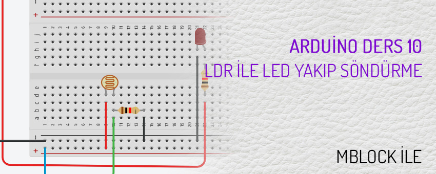Arduino ldr ile led kontrolü (mblock 5 ve arduino IDE ile)