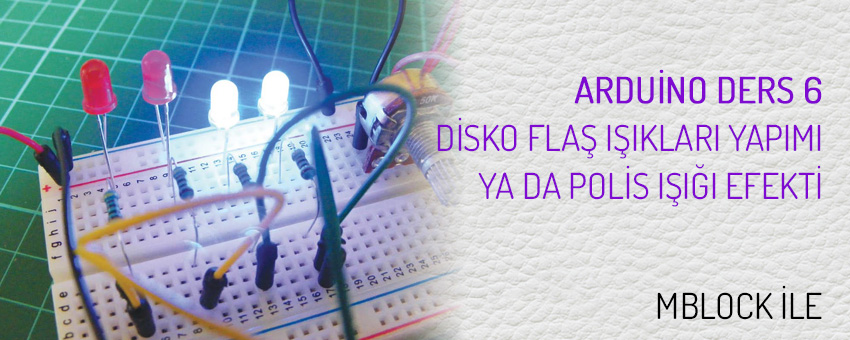 Arduino disko flaş ışıkları (polis ışığı efekti)
