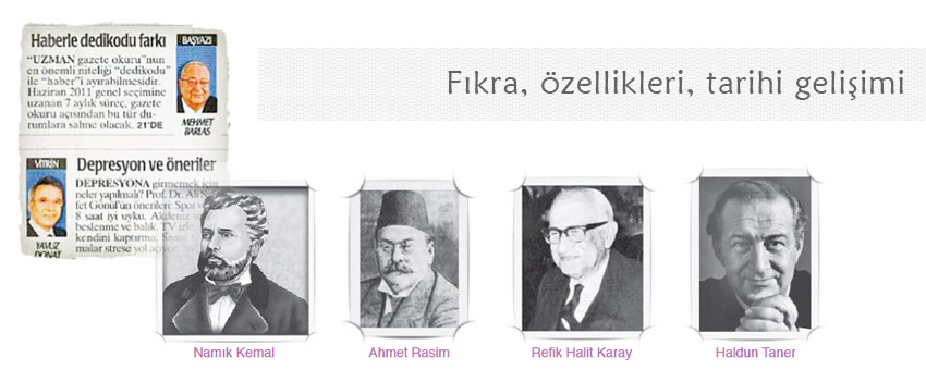 Fıkra nedir, Fıkra türünün özellikleri, Türk edebiyatında fıkranın tarihi gelişimi