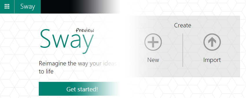 Sway, online sunum hazırlama uygulaması