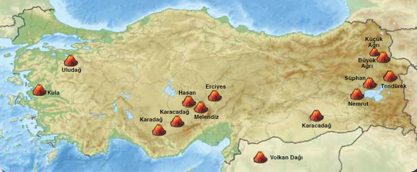 Türkiyenin volkanik dağları